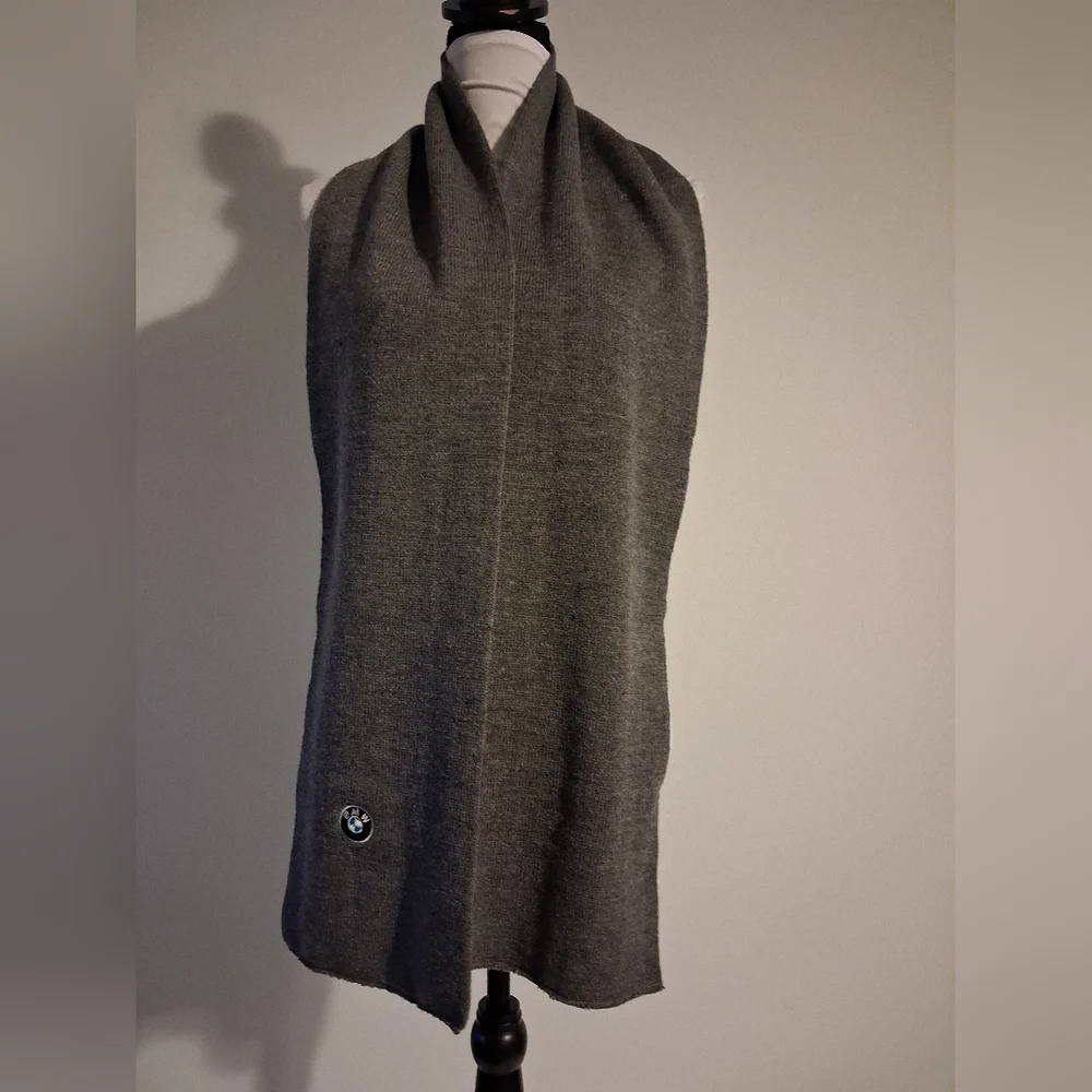 Gray Scarf with Logo